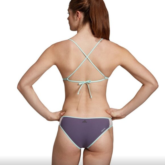 NWT Adidas Volleyboll Bikini Top | Purple & Turquoise| DQ3217 | Size S | Swim - Picture 4 of 9